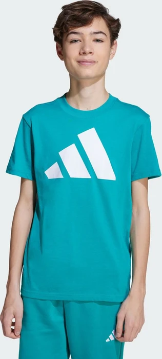 adidas Essentials T-Shirt kurzarm pure teal/white (Junior)