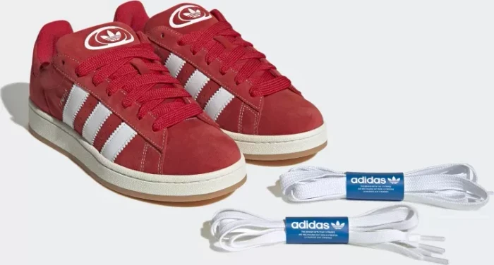 adidas Campus 00s better scarlet/cloud white/off white