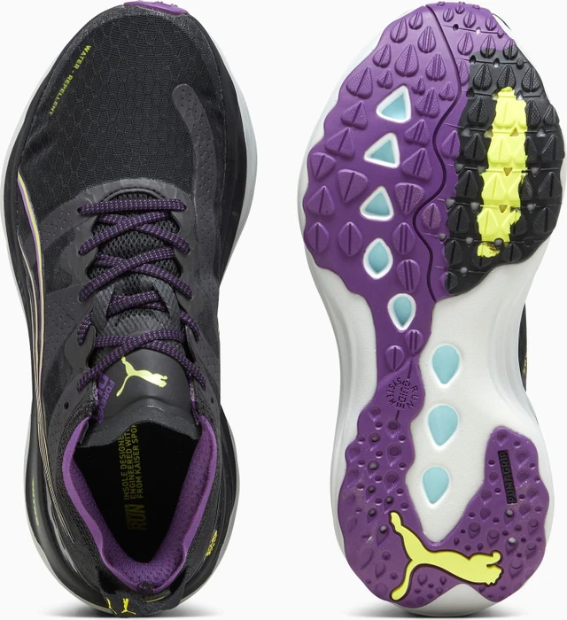 Puma ForeverRun Nitro Winter puma black/purple pop/yellow burst (Damen)