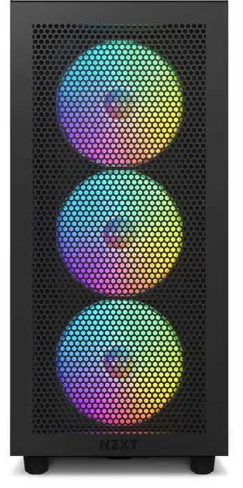 NZXT H7 Flow RGB Black, schwarz, Glasfenster