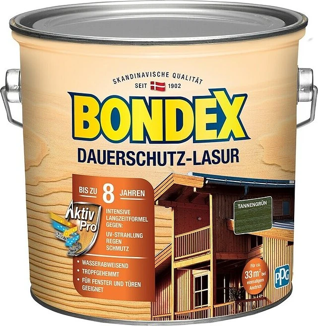 Bondex Dauerschutz-Lasur Holzschutzmittel, 2.5l