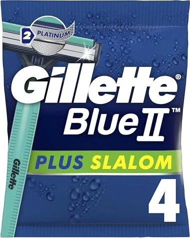 Gillette Blue II Plus Slalom Einwegrasierer, 5 Stück