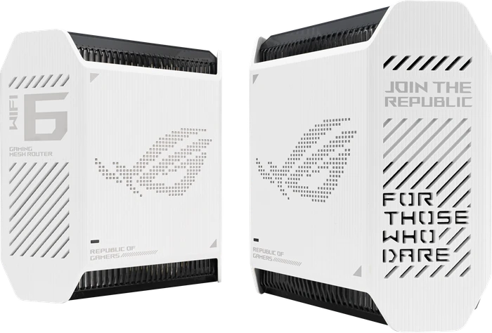 ASUS ROG Rapture GT6, AX10000, weiß, Router und Repeater Set, 2er-Bundle