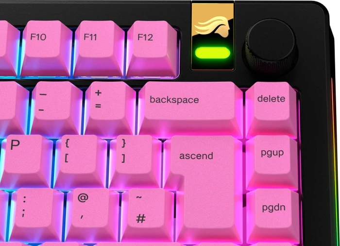 Glorious GPBT Gradient V2 Keycaps, Kunststoff (PBT), Nebula, rosa/violett, 131 Tasten, ISO-UK