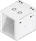 Ubiquiti 12U Rack Cabinet, 19" Wandgehäuse 12HE, Glastür, weiß, 703mm tief Vorschaubild