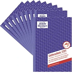 Avery-Zweckform Formularbuch, A5, 120 Blatt, 10er-Pack