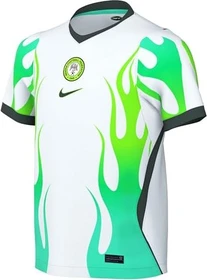 Nike Nigeria 2026 Auswärtstrikot kurzarm white/green glow/black (Junior)