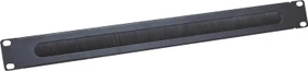LogiLink Kabeldurchführung 19" mit Bürsteneinsatz, schwarz, 1HE