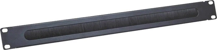 LogiLink Kabeldurchführung 19" mit Bürsteneinsatz, schwarz, 1HE