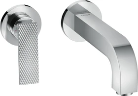 Hansgrohe Axor Citterio 2-Loch Waschbeckenarmatur mit Hebelgriffen Rosetten und Rautenschliff 220mm chrom