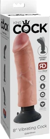 Pipedream King Cock 8" Vibrating Cock flesh