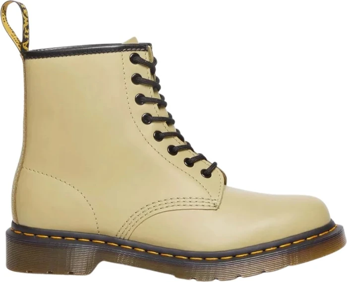 Dr. Martens 1460 Smooth Leather Lace Up Boots pale olive