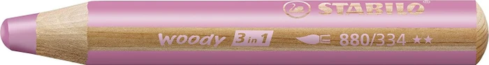 STABILO Woody 3in1 Wachsmalstift rosa
