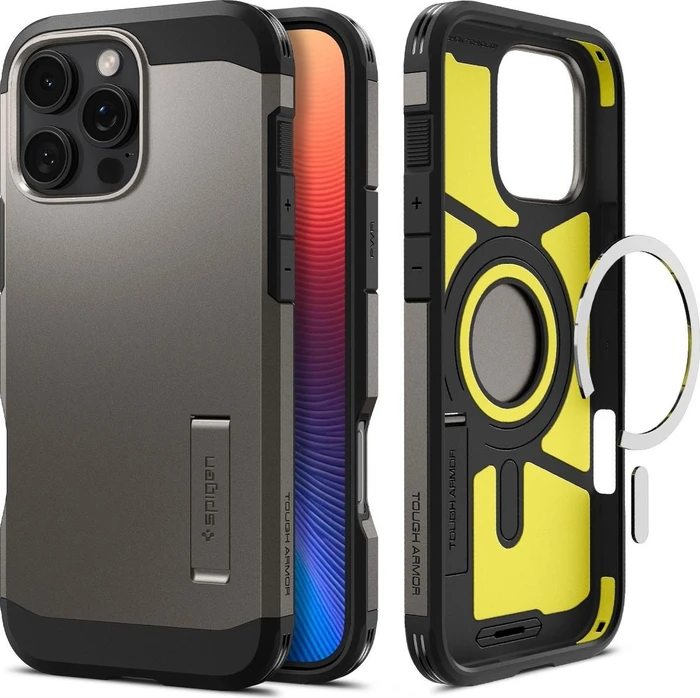 Spigen Tough Armor AI (MagFit) für Apple iPhone 16 Pro Max Gunmetal
