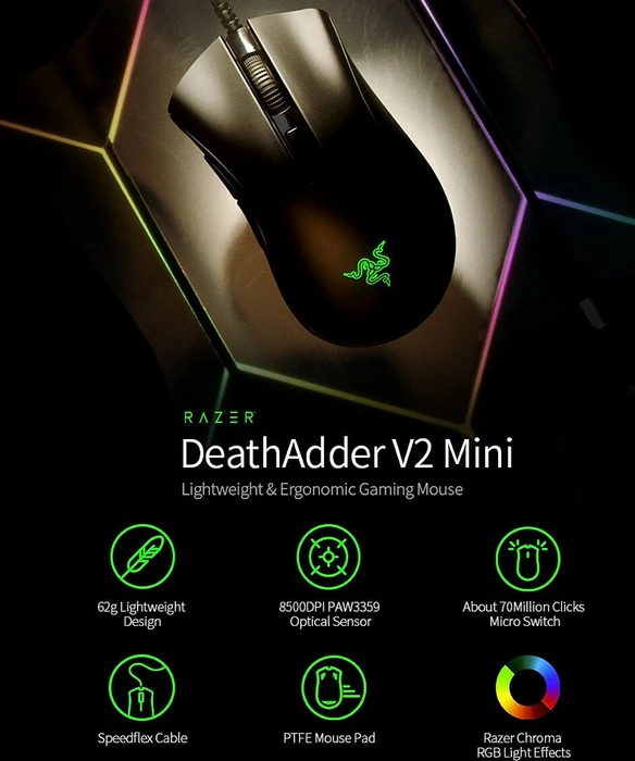 Razer DeathAdder V2 Mini, USB
