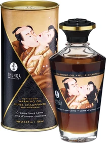 Shunga Aphrodisiac Warming Oil Massageöl Creamy Love Latte, 100ml