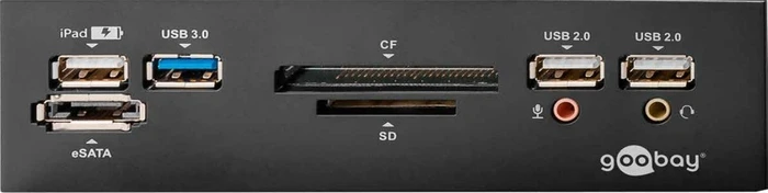 Wentronic Multi-Slot-Cardreader, USB 3.0 19-Pin Stiftsockel [Buchse]
