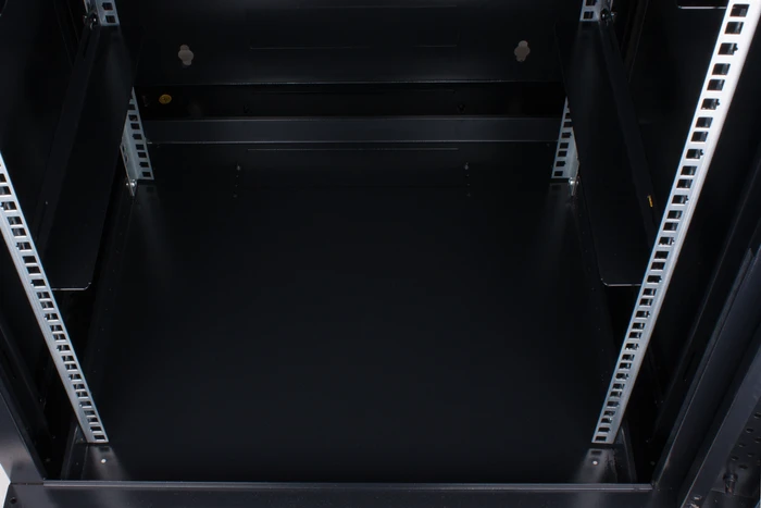 Rockstable 19" Wandschrank 12HE, Sicherheitsglastür, IP2X, schwarz, 600mm tief
