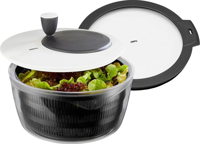 Gefu Rotare Salatschleuder mit Frischhaltedeckel 3l
