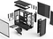 Fractal Design Meshify 3 XL Black TG Light Tint, schwarz, Glasfenster Vorschaubild