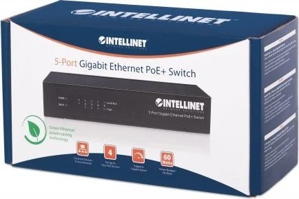 Intellinet Desktop Gigabit Switch, 5x RJ-45