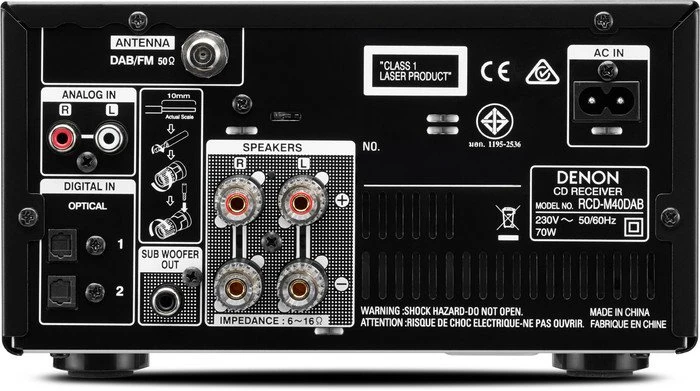 Denon D-M40DAB schwarz/schwarz