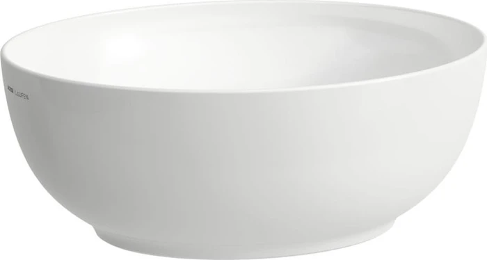 Laufen Ilbagnoalessi Waschtisch-Schale, oval, inkl. Ablaufventil mit Ventilabdeckung Keramik, weiß LCC