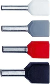 Klauke Isolierte Zwillingsaderendhülsen 2x 10mm² rot, 100 Stück