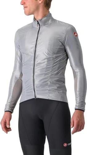 Castelli Aria Shell Fahrradjacke silver grey (Herren)