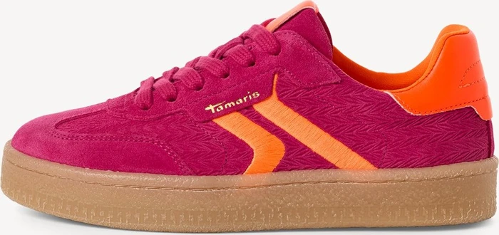 Tamaris Ledersneaker Low pnk/neon (Damen)