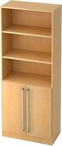 Hammerbacher Schrank 5OH V7700, Chromgriff, ahorn, Aufbewahrungskombination