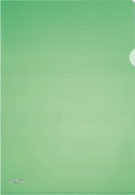 Herlitz Sichthülle für Akten mit Pyramidenprägung, A4, grün/transparent, 10er-Pack