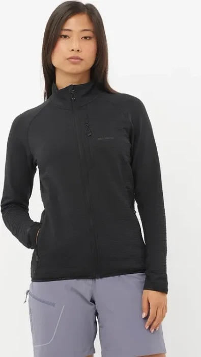 Salomon Essential Lightwarm Jacke deep black (Damen)