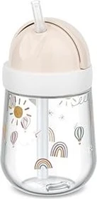 Mepal Mio Strohhalm Trinkbecher, 9+M, 300ml, sunshine & rainbow
