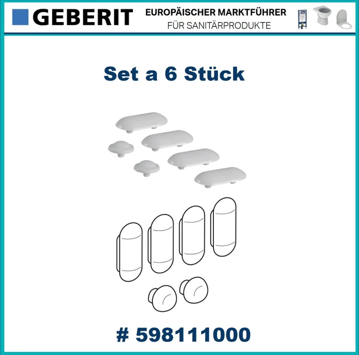 Geberit Set Puffer für WC-Sitz Prima CDI
