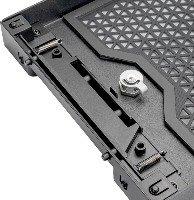 SilverStone RAC41-FP-430, Frontplatte mit Schloss, für SilverStone RM41-506 / RM41-H08, schwarz