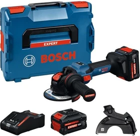 Bosch Professional Expert EXWX18V-15S BITURBO Akku-Winkelschleifer inkl. L-Boxx + 2 Akkus 8.0Ah