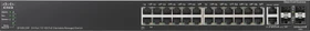 Cisco SF500 Rackmount Managed Stacking Switch, 24x RJ-45, 2x RJ-45/SFP, 180W PoE+ (SF500-24P-K9-G5)