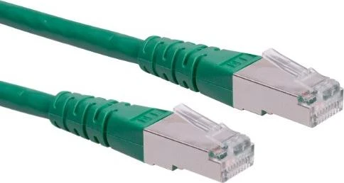 Roline / Secomp GHMT Patchkabel, Cat6, S/FTP, RJ-45/RJ-45, 10m, grün