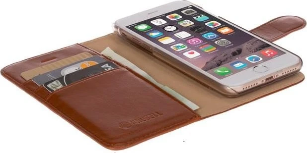 Krusell Ekerö FolioWallet 2in1 für Apple iPhone 7 cognac-braun
