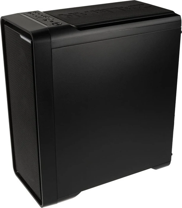 Zalman M3 Plus, schwarz, Glasfenster