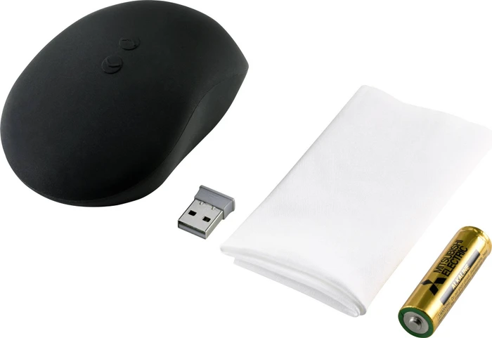 Renkforce Hygiene-Funkmaus schwarz, antimikrobiell, IP53 spritzwassergeschützt, USB