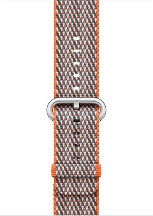 Apple Nylon-Armband kariert für Apple Watch 38mm orangerot