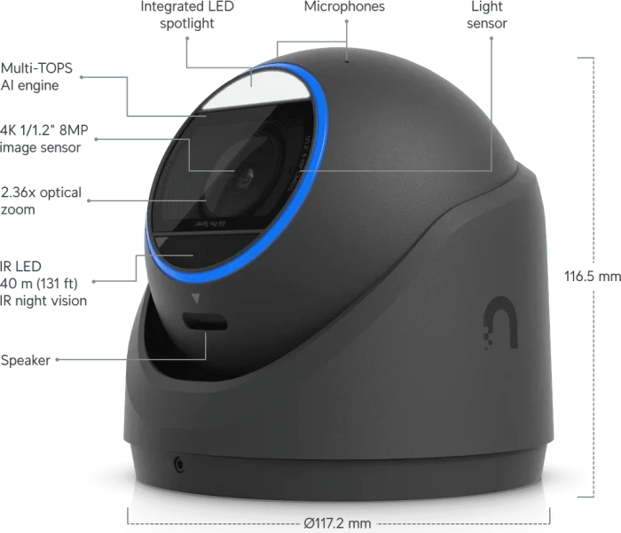 Ubiquiti UniFi G6 Pro Turret, schwarz