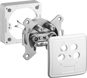 Wentronic Goobay Komplettset: Antennen-Stich-/Enddose