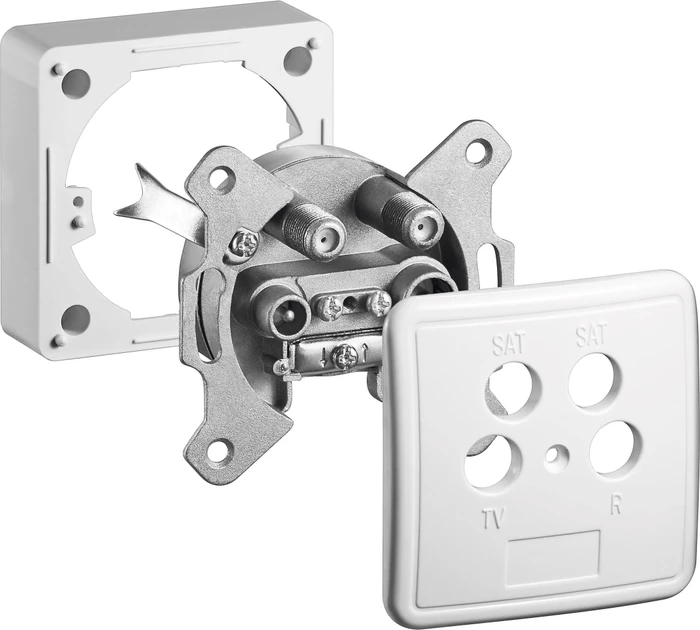 Wentronic Goobay Komplettset: Antennen-Stich-/Enddose