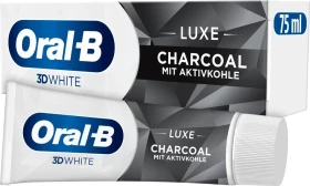 Oral-B 3D White Luxe Charcoal mit Aktivkohle Zahncreme, 75ml
