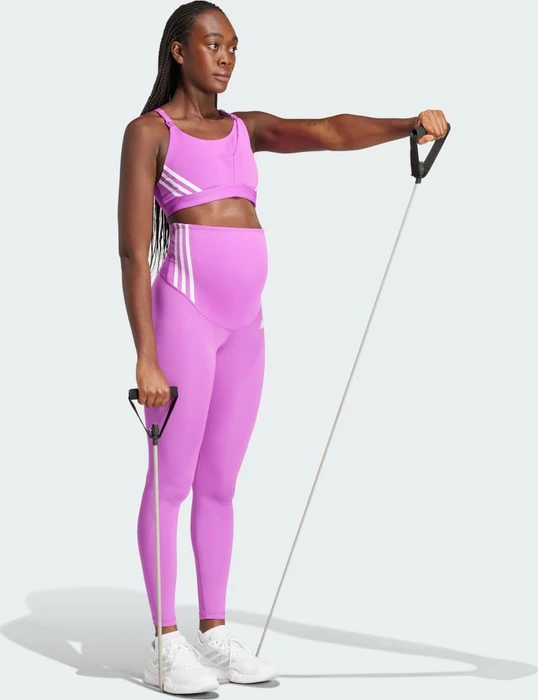 adidas Powerimpact Luxe Medium-Support Maternity Sport-BH purple burst (Damen)