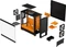 Fractal Design Pop Air RGB Orange Core TG Clear Tint, Glasfenster Vorschaubild