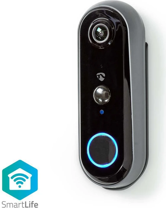 Nedis SmartLife Video-Türsprechanlage 1080p grau/schwarz, Video-Türklingel